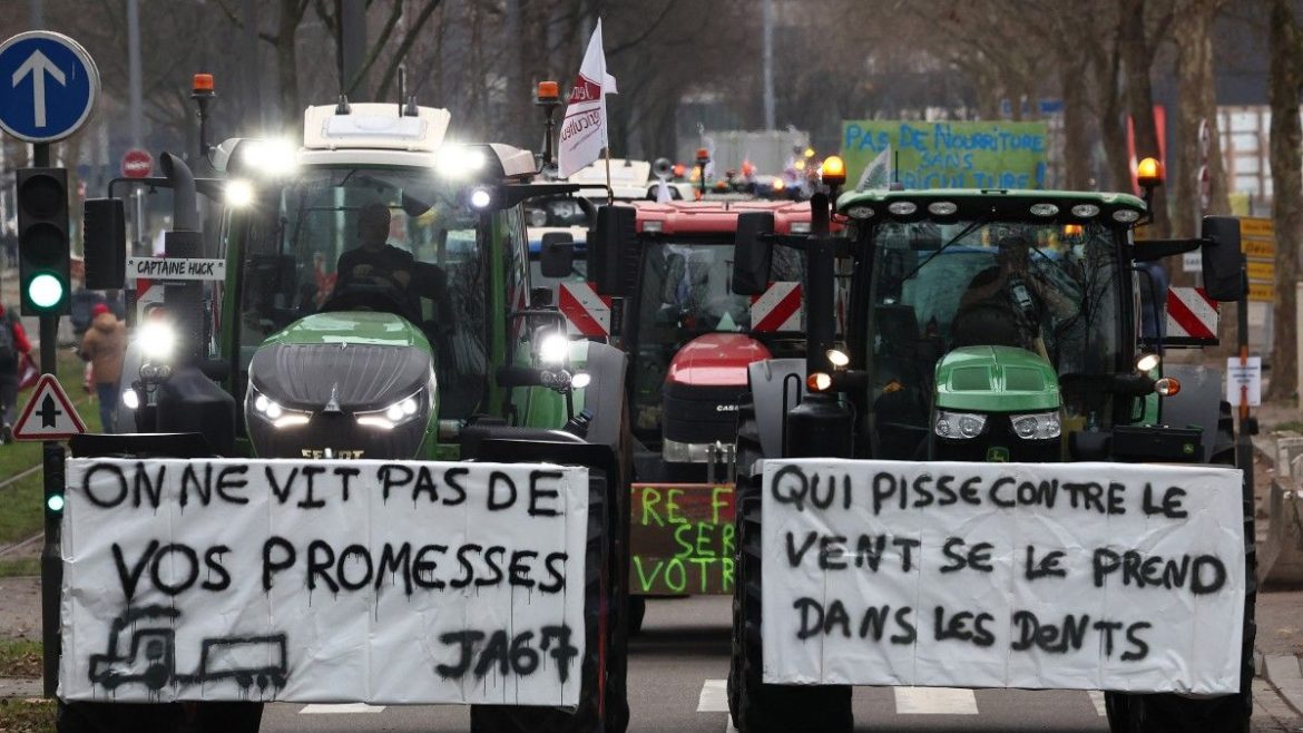 Miles de agricultores europeos manifestaron contra el acuerdo Mercosur-UE