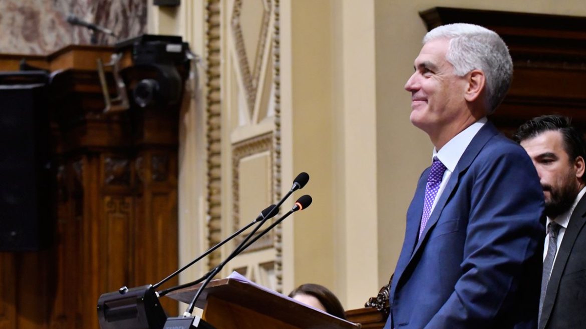 Rodrigo Goñi asumió como presidente en Diputados y habló del "reto tecnológico" como el centro de la agenda